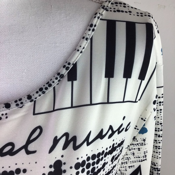 AZALEA | Music All Over Graphic Print Tunic - Picture 7 of 11